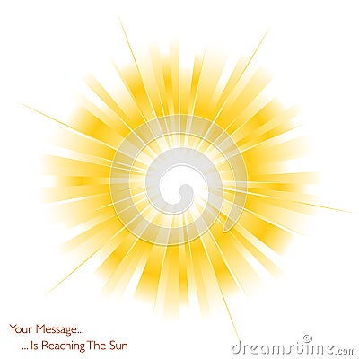 Sun is shining Vector Illustration