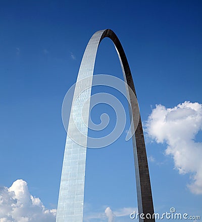 Sun shining on the arch Stock Photo