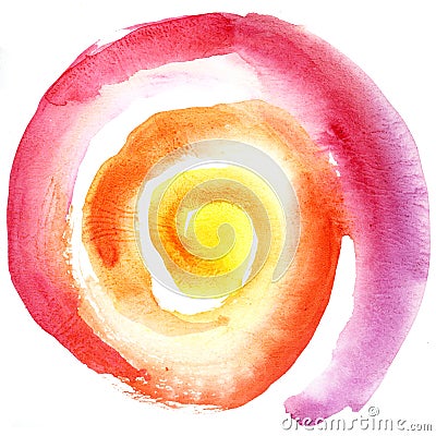 sun spiral Cartoon Illustration