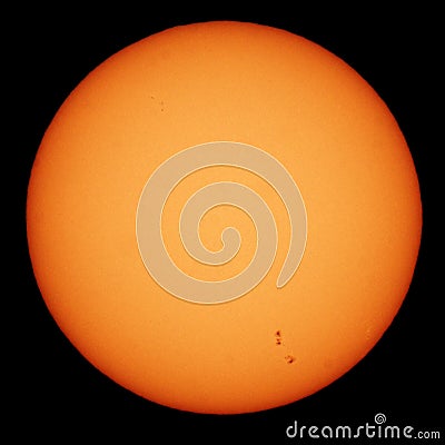 Sun spots 2017 Stock Photo