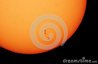 Sun spots 2017 and details Stock Photo