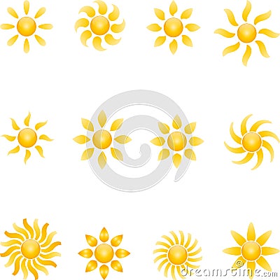 Sun, Sun collection, 3D, logo Stock Photo