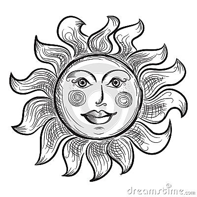 Sun symbol Vector Illustration