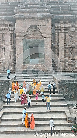 Main Temple at the Sun Temple, Konark, Odisha - a UNESCO World Heritage Site. Editorial Stock Photo