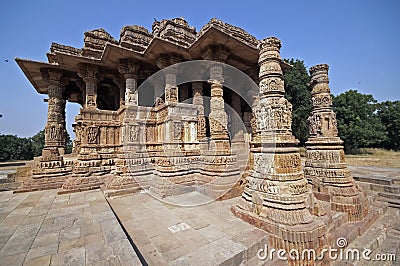 Sun Temple at Modhera, India Stock Photo