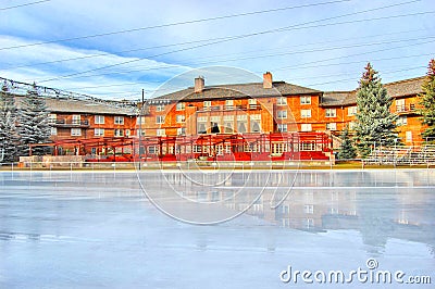 Sun Valley Lodge Editorial Stock Photo