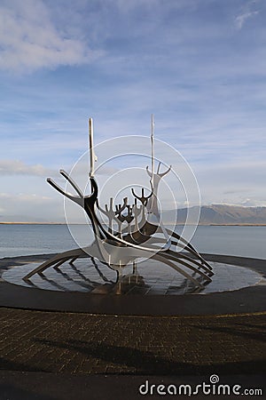 The Sun Voyager, on an October morning Editorial Stock Photo