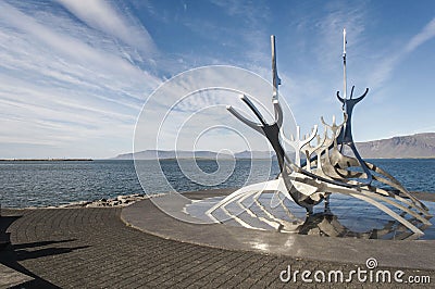 The Sun Voyager sculpture Editorial Stock Photo