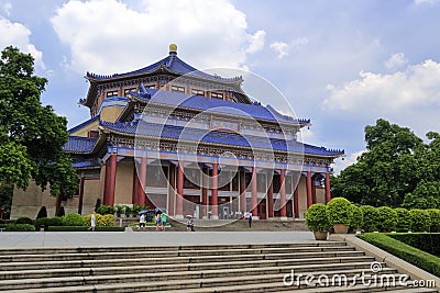 Sun yat-sen ( zhongshan ) memorial hall in guangzhou city, china Editorial Stock Photo