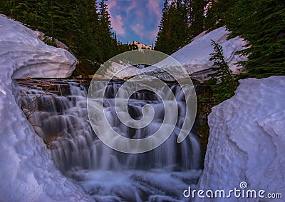 Sunbeam Creek Falls Stock Photo