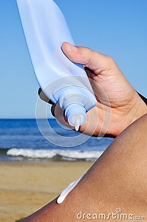 Sunblock Stock Photo