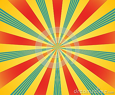 Sunburst background. Vector Vector Illustration