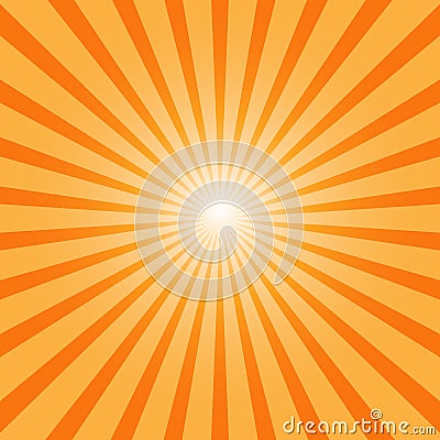 Sunburst background vector pattern with a sun color palette Vector Illustration
