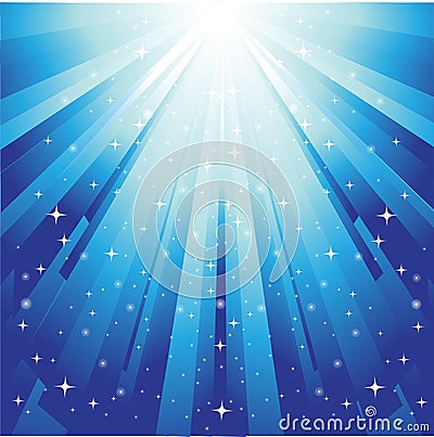 Sunburst festive background Vector Illustration