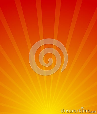 Sunburst, starburst background. Converging-radiating lines abstract background in vertical format. Flyer, poster, placard Vector Illustration