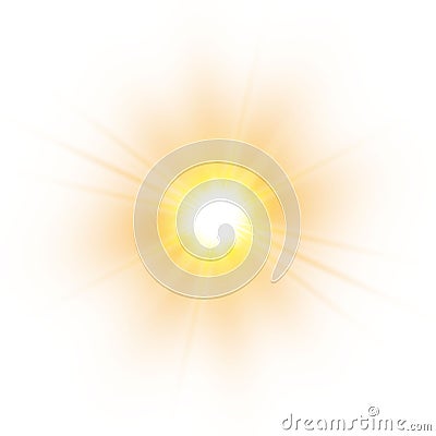 Sunburst on a white background. Vector illustration. Eps 10. Vector Illustration