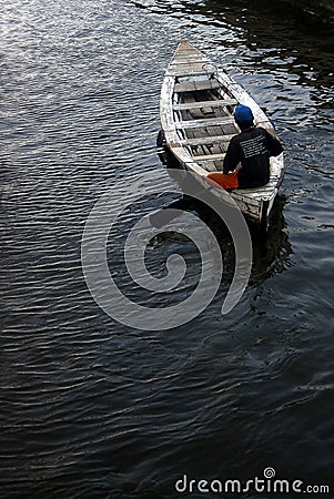 A little boat in Sunda Kelapa Sea Port Jakarta Indonesia Editorial Stock Photo