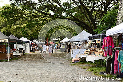 The sunday morning market. Port Douglas. Queensland. Australia Editorial Stock Photo