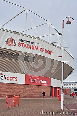 SUNDERLAND, UK, August 30, 2022: Stadium of Light Editorial Stock Photo