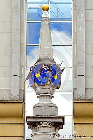 Sundial clock Stock Photo