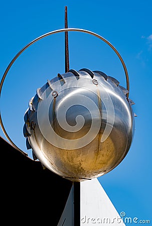 sundial in the form of a sphere or planetoid Stock Photo