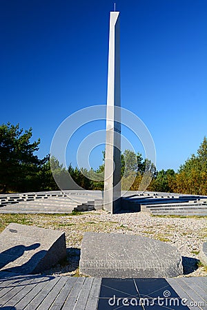 Sundial. Nida. Lithuania Stock Photo