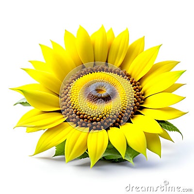 Sunflower flower isloted on a white background. Stock Photo