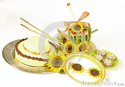 Sunflower food Stock Photo