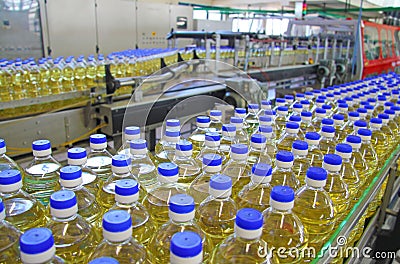 Sunflower oil Stock Photo