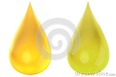 Sunflower oil drop Stock Photo