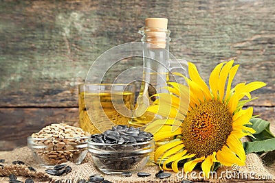 Sunflower seeds Stock Photo