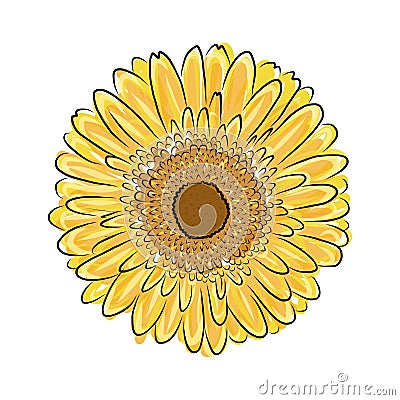 small sunflower drawing small sunflower drawing