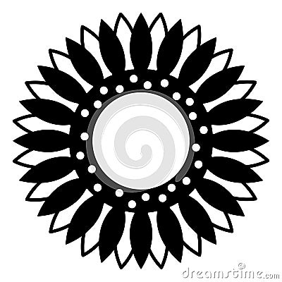 Sunflower vector eps Hand drawn, Vector, Eps, Logo, Icon, silhouette Illustration by crafteroks for different uses. Visit my websi Vector Illustration
