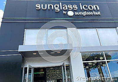 A Sunglass Hut retail store Editorial Stock Photo