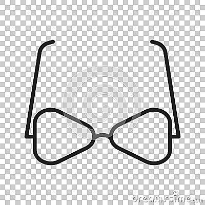Sunglasse vector icon. Eyewear flat illustration Vector Illustration