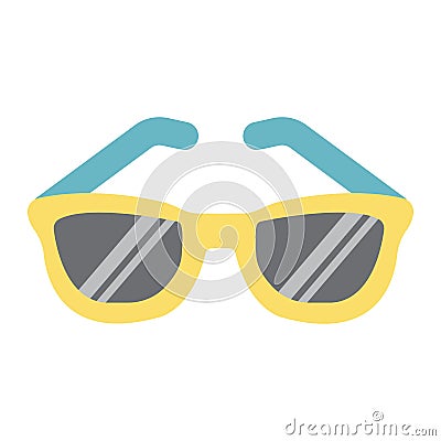 Sunglasses flat icon, Travel and tourism Vector Illustration