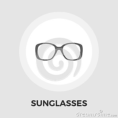 Sunglasses flat icon Vector Illustration