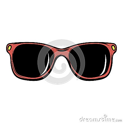 Sunglasses icon cartoon Vector Illustration