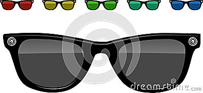 Sunglasses illustration Vector Illustration