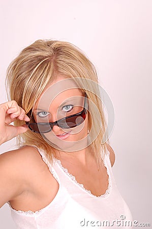 Sunglasses model Stock Photo