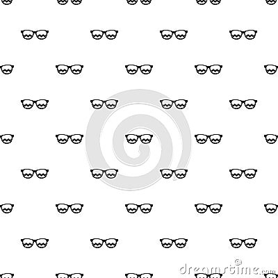 Sunglasses pattern, simple style Vector Illustration