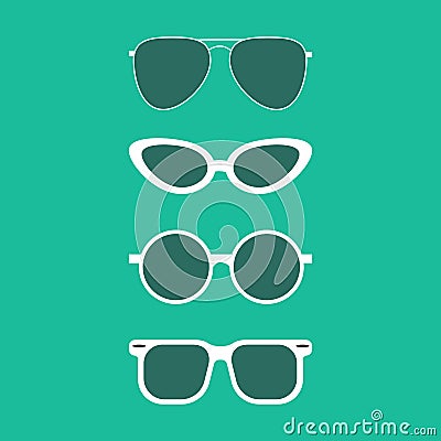 Sunglasses set vector Vector Illustration