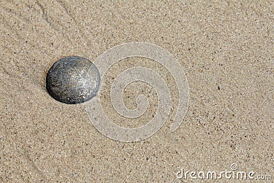 Sunk in Sand Stock Photo