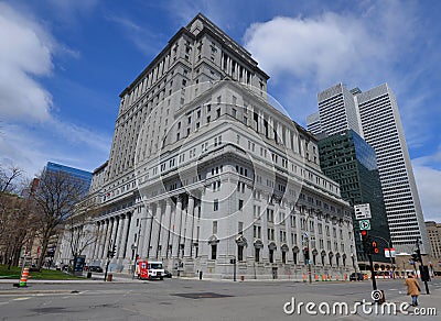 Sunlife building in Montreal canada Editorial Stock Photo