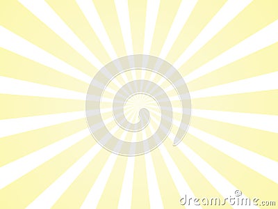 Sunlight abstract yellow background. Retro bright backdrop with sun rays vector illustration Vector Illustration