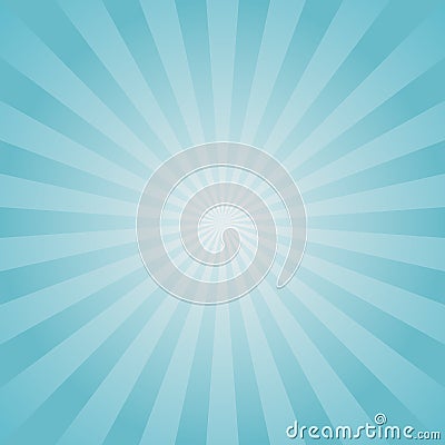 Sunlight background. Pale blue color burst background with white highlight. Fantasy Vector illustration. Cartoon Illustration