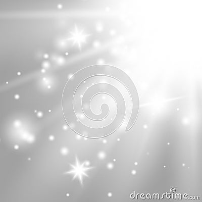 Sunlight lens flare light Vector Illustration