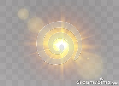 Sunlight light effects Vector Illustration