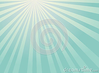 Sunlight rays background. blue color burst background. Vector sky illustration Vector Illustration