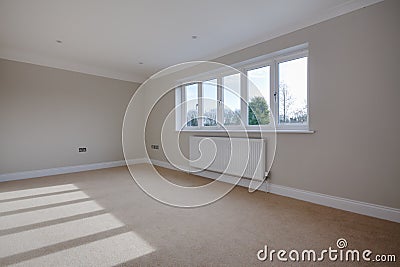 Sunlit unfurnished room Editorial Stock Photo